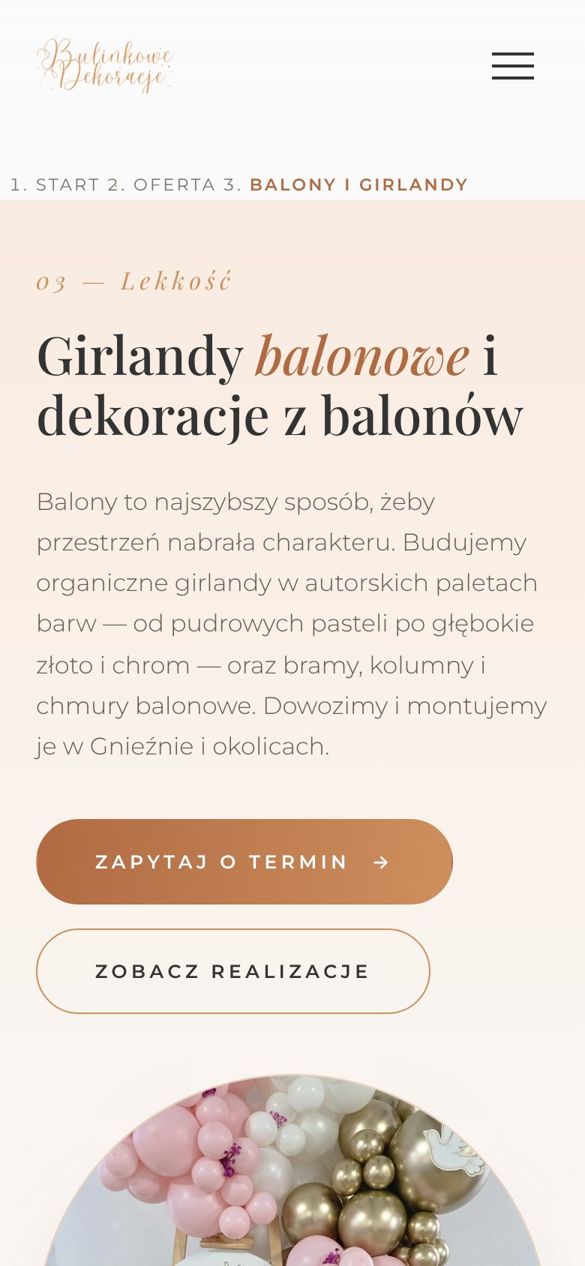 Balony i girlandy